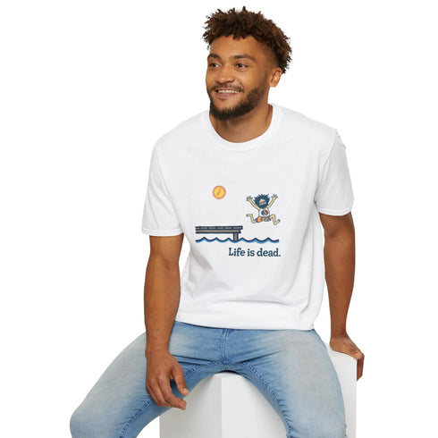 Grateful Dead - Life is dead. Jerry's Playin' At the Lake T-Shirt - StealieShop